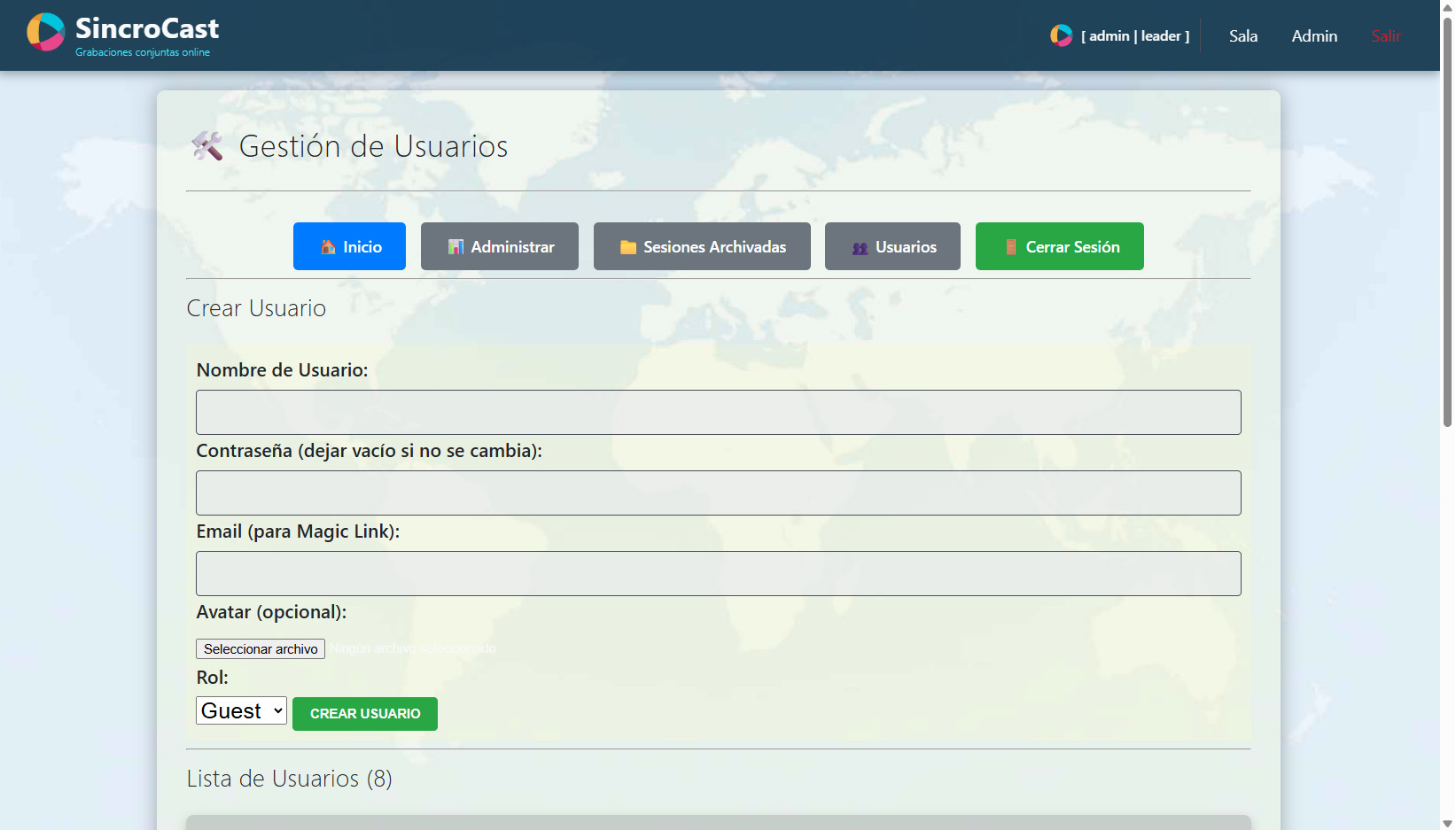 Gestión de Usuarios